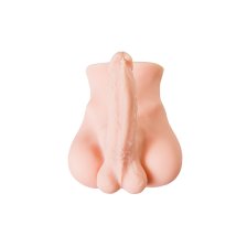 Мастурбатор с фаллосом Juicy Pussy Manuel, TPE, телесный, 25 см