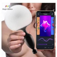 Анальная смарт-пробка со съемным хвостиком Magic Motion Bunny