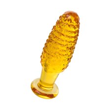 Анальная втулка Sexus Glass желтая