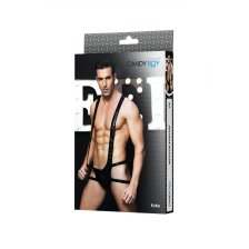 Боди wetlook Candy Boy Kobe черное, S/L