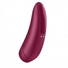Вакуумный смарт-стимулятор клитора с вибрацией Satisfyer Curvy 1+ Rose Red