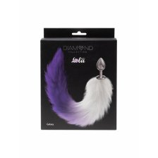 Анальная Пробка с Хвостом Diamond Galaxy Purple