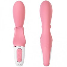 Смарт-вибратор кролик с гибким клиторальным отростком Satisfyer Hug Me Pink