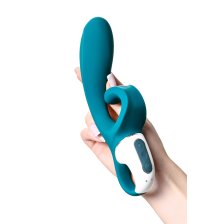 Нереалистичный вибратор Satisfyer Hug me синий