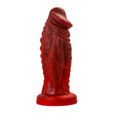Вибратор Black&Red by Toyfa Monster Saur, силикон, красно-черный, 21,7 см