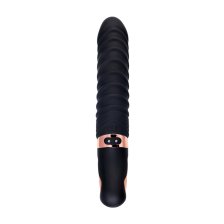 Нереалистичный вибратор WANAME D-SPLASH HURRICANE, силикон, черный, 22,5 см