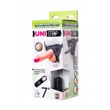 Страпон на креплении LoveToy UNI strap 7" Harness best of all с вибрацией