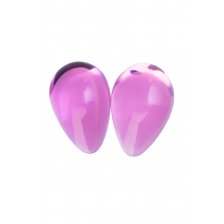 Вагинальные шарики Sexus Glass, стекло, розовые