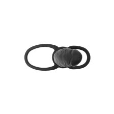 Насадка на пенис для двойного проникновения Black&Red by TOYFA , силикон, чёрный, 16,5 см