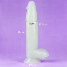 Светящийся в темноте фаллос на присоске Lumino Play Dildo 26 см