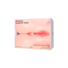 МАСТУРБАТОР РЕАЛИСТИЧНЫЙ С ВИБРАЦИЕЙ KOKOS HANNA ONAHOLE 001, TPR, ТЕЛЕСНЫЙ, 36,5 СМ
