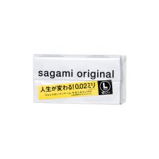 Презервативы Sagami, original 0.02, L-size, гладкие, 19 см, 5,8 см, 10 шт.