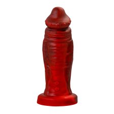 Вибратор Black&Red by Toyfa Monster Saur, силикон, красно-черный, 21,7 см