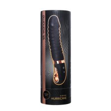 Нереалистичный вибратор WANAME D-SPLASH HURRICANE, силикон, черный, 22,5 см