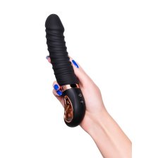 Нереалистичный вибратор WANAME D-SPLASH HURRICANE, силикон, черный, 22,5 см