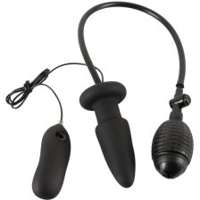 Расширяющаяся анальная пробкас вибрацией Inflatable Vibrating