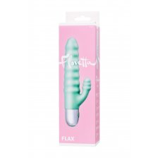 Рельефный вибратор с клиторальной стимуляцией Flovetta Flax