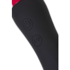 Двусторонний вибромассажер Black&Red by Toyfa
