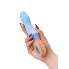 Вибратор Flovetta BLUEBELL, силикон, голубой, 18,5 см