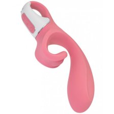 Смарт-вибратор кролик с гибким клиторальным отростком Satisfyer Hug Me Pink