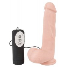 Реалистичный фаллос с ротацией Medical Silicone 20 см