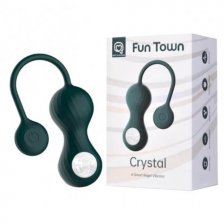 Вагинальные смарт-шарики с вибрацией Magic Motion Fun Town Crystal