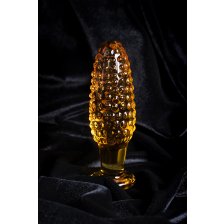 Анальная втулка Sexus Glass желтая