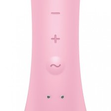 Двусторонний вибратор с клиторальным стимулятором Satisfyer Triple Oh Pink