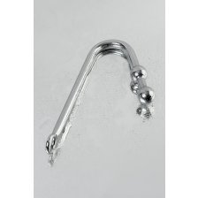 Крюк анальный с двумя шарами TOYFA Metal, 41 см