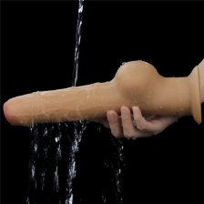 Фаллос с закрытой головкой и высоко посаженной мошонкой Lovetoy Silicone Cock 28 см