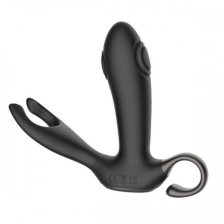 Массажер простаты с вибрацией и эффектом маятника с пультом ДУ и стимуляцией пениса