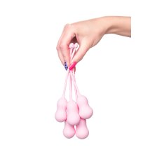 Набор вагинальных шариков Flovetta by Toyfa TULIPS, силикон, розовый, 5,3 см