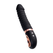 Нереалистичный вибратор WANAME D-SPLASH HURRICANE, силикон, черный, 22,5 см