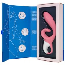 Смарт-вибратор кролик с гибким клиторальным отростком Satisfyer Hug Me Pink