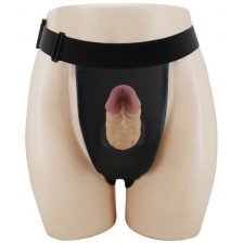 Реалистичный фаллопротез на трусиках Pretty Love Houston 18 см