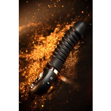 Нереалистичный вибратор WANAME D-SPLASH HURRICANE, силикон, черный, 22,5 см
