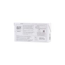 Презервативы Sagami, original 0.01, полиуретан, 17 см, 5,5 см, 10 шт.