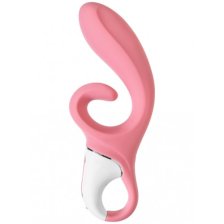 Смарт-вибратор кролик с гибким клиторальным отростком Satisfyer Hug Me Pink