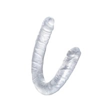 Фаллоимитатор двусторонний TOYFA Double Dildo прозрачный